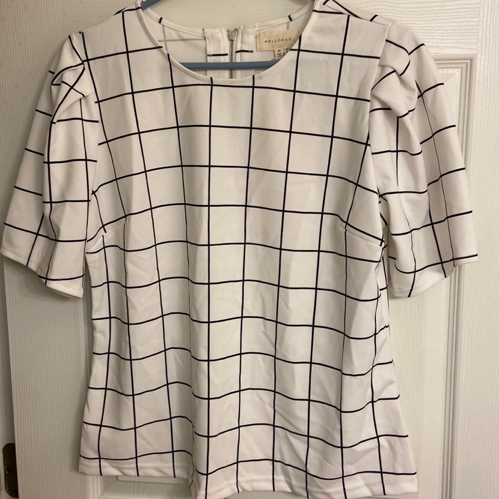 White and Black shirt
